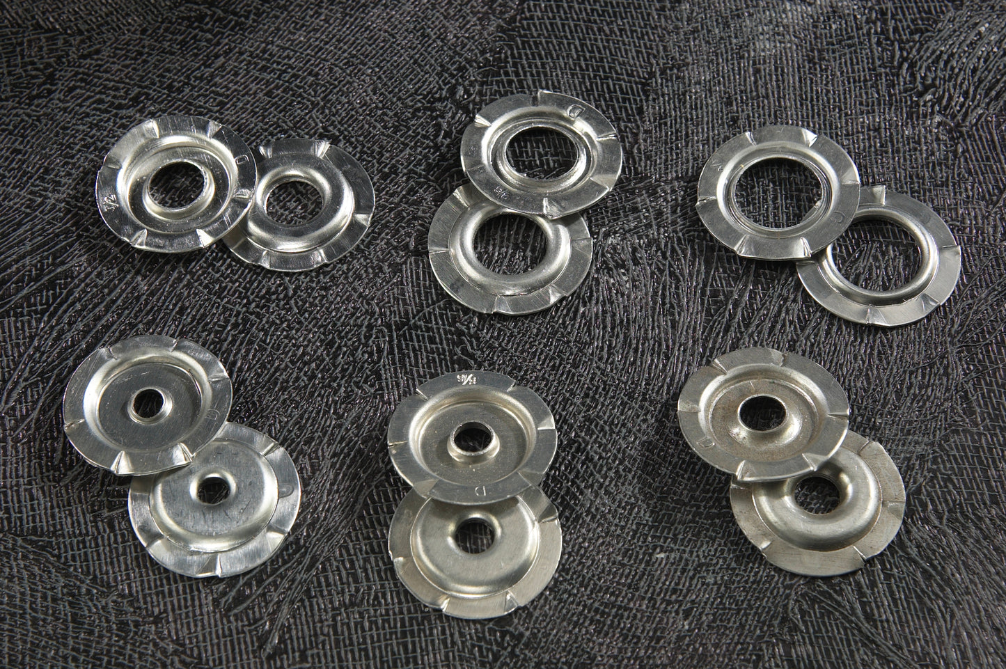 Buffing Wheel Arbor Adapter Flanges — 10 Pack, Multi-Size Fit