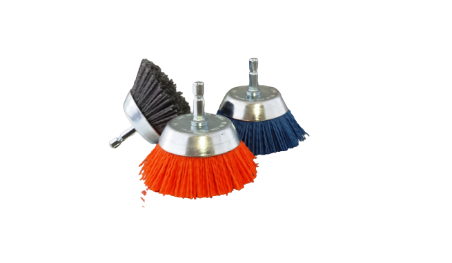 Nyalox 2 ½" Cup Brushes with 1/4" Mandrel