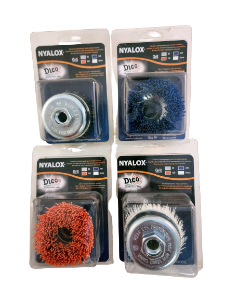 Nyalox 3" Cup Brush; 5/8-11 Thread for Angle Grinders