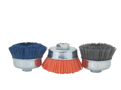 Nyalox 3" Cup Brush; 5/8-11 Thread for Angle Grinders