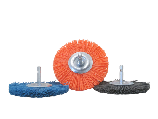 Nyalox 4" Wheel Brush with 1/4" Mandrel