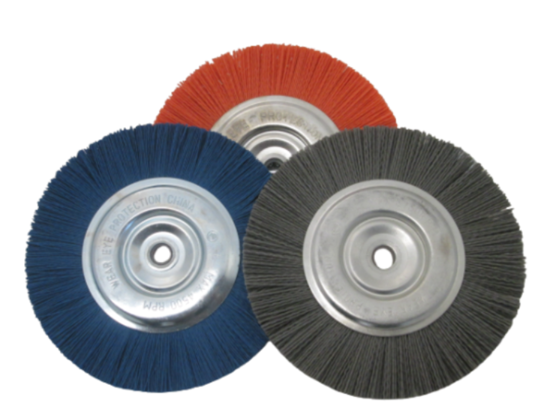 Nyalox 6" dia Bench Grinder Brush