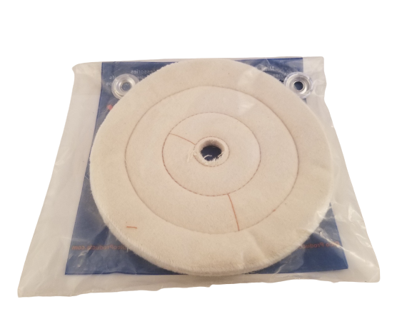 Buffing Wheel Flannel ½" Thick - Available in 4", 6", 8" & 10" Diameters