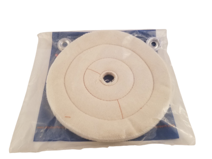 Buffing Wheel Flannel ½" Thick - Available in 4", 6", 8" & 10" Diameters