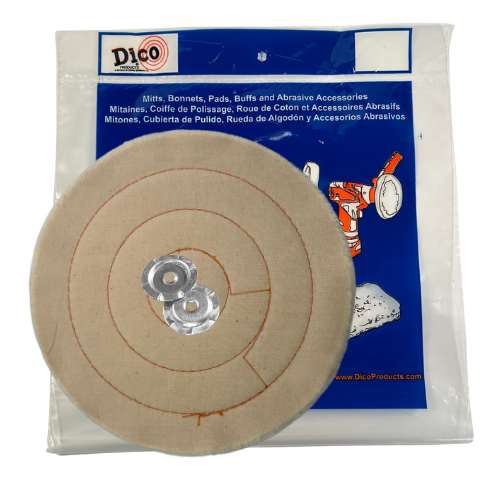 Buffing Wheel Cushion Sewn Cotton ¼" Thick - Available in 4", 6", 8" & 10" Diameters
