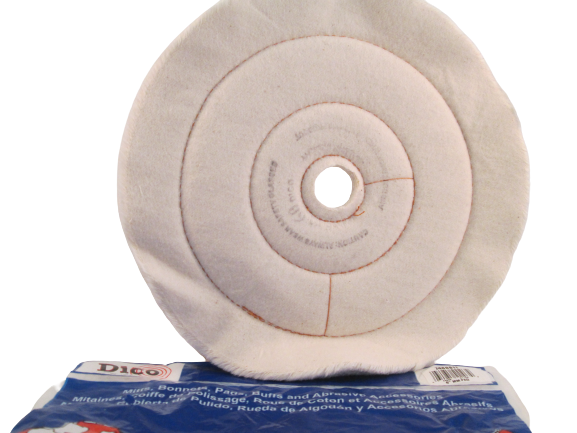 Buffing Wheel Flannel ½" Thick - Available in 4", 6", 8" & 10" Diameters