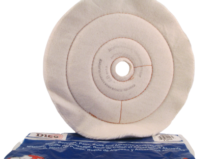 Buffing Wheel Flannel ½" Thick - Available in 4", 6", 8" & 10" Diameters