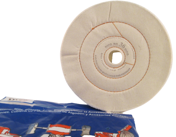 Buffing Wheel Cushion Sewn Cotton ½" Thick - Available in 4", 6", 8" & 10" Diameters