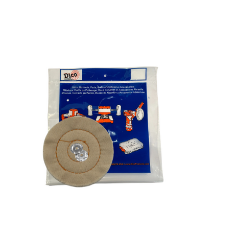 Buffing Wheel Cushion Sewn Cotton ½" Thick - Available in 4", 6", 8" & 10" Diameters