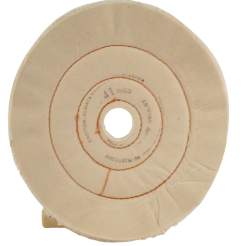 Buffing Wheel Cushion Sewn Cotton, 1" Thick - Available in 4", 6", 8" & 10" Diameters