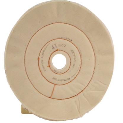 Buffing Wheel Cushion Sewn Cotton, 1" Thick - Available in 4", 6", 8" & 10" Diameters