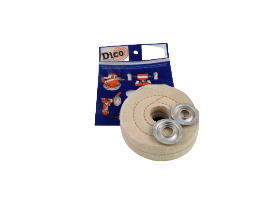 Buffing Wheel Cushion Sewn Cotton, 1" Thick - Available in 4", 6", 8" & 10" Diameters