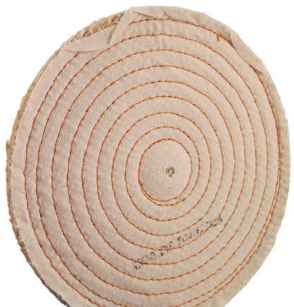 Sisal Buffing & Polishing Wheel — ½" Thick, Spiral Sewn