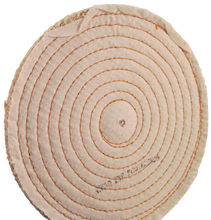 Buffing Wheel Sisal w Spiral Sewn ½" thick - Available in 4", 6", 8" & 10" Diameters