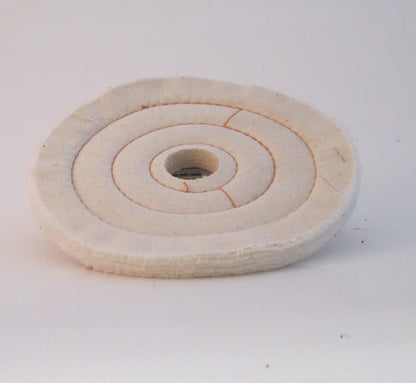 Buffing Wheel Cushion Sewn Cotton ½" Thick - Available in 4", 6", 8" & 10" Diameters