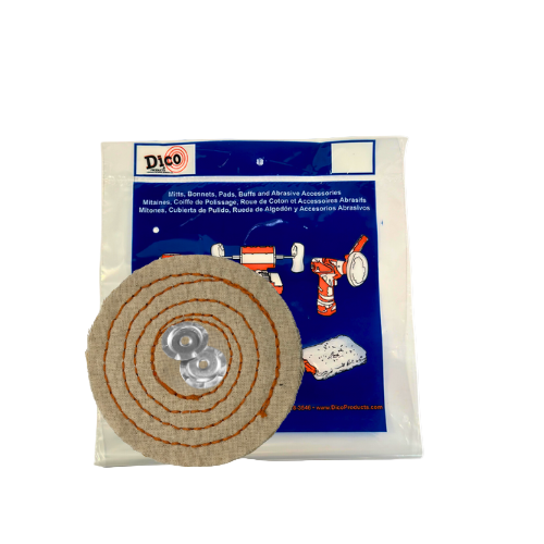 Sisal Buffing & Polishing Wheel — ½" Thick, Spiral Sewn