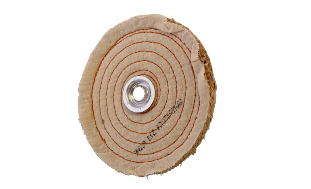 Sisal Buffing & Polishing Wheel — ½" Thick, Spiral Sewn