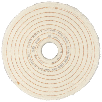 Buffing Wheel Spiral Sewn Cotton ¼" Thick - Available in 4", 6", 8", 10 & 12"