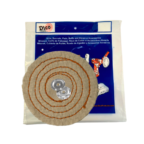 Sisal Buffing & Polishing Wheel — ½" Thick, Spiral Sewn