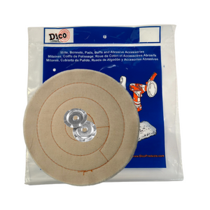Buffing Wheel Cushion Sewn Cotton, 1" Thick - Available in 4", 6", 8" & 10" Diameters