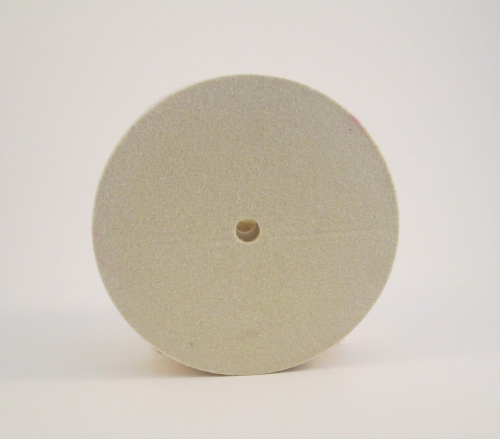Felt Buffing Wheel 6" dia x 1" thick, 1/2" arbor hole Williamsville