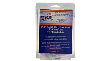 Terry cloth bonnet buffing pads