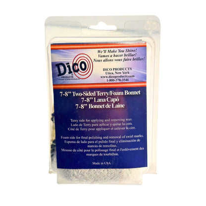 Terry cloth bonnet buffing pads