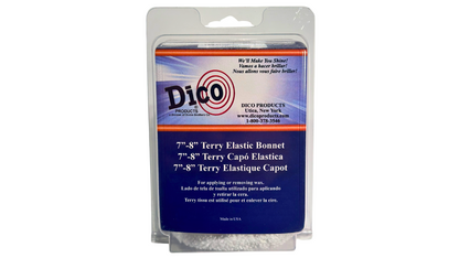 Terry cloth bonnet buffing pads