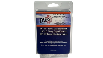 Terry cloth bonnet buffing pads