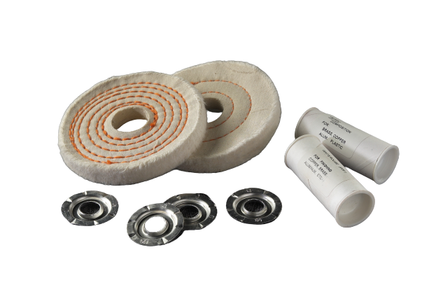Buffing Kit 4" dia. x 1/2" Buffs for Aluminum, Brass Copper #7500007