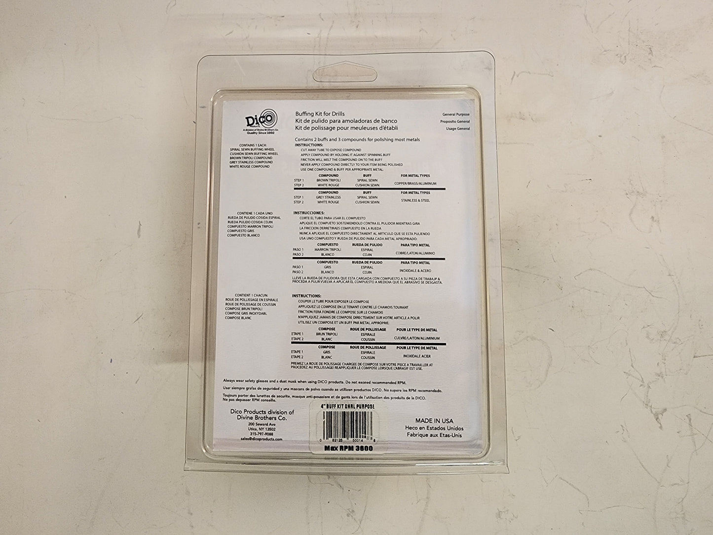 Buffing Kit for Drills: General Purpose (Except Precious Metals) 7500014