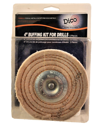 Buffing Kit for Drills: Most Metals Except Precious Metals 7500014