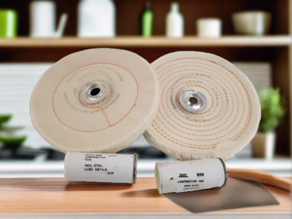 Buffing Kit 6" dia. x 1/2" Buffs for Stainless, Steel & Hard Metals - 7500021