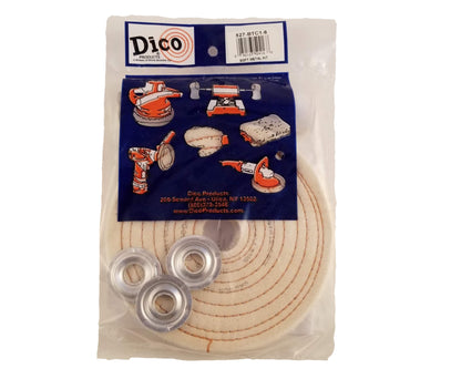 Buffing Kit 6" dia. x 1/2" Buffs for Aluminum, Copper, Brass 7500023