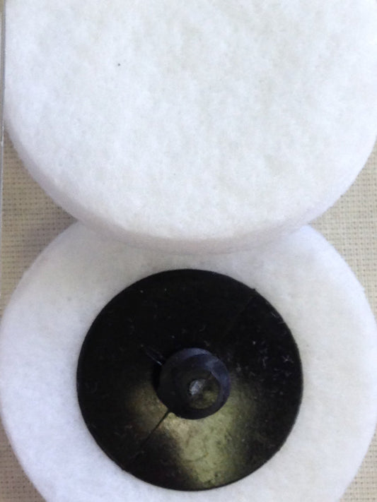 Buff-its: 3" dia; with twist on attachment