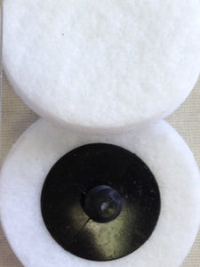 Buff-its: 3" dia; with twist on attachment