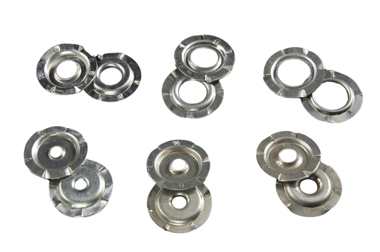 Buffing Wheel Arbor Adapter Flanges — 10 Pack, Multi-Size Fit