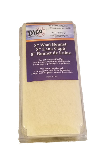 Polishing Bonnet 100% Lambs Wool, Tie on