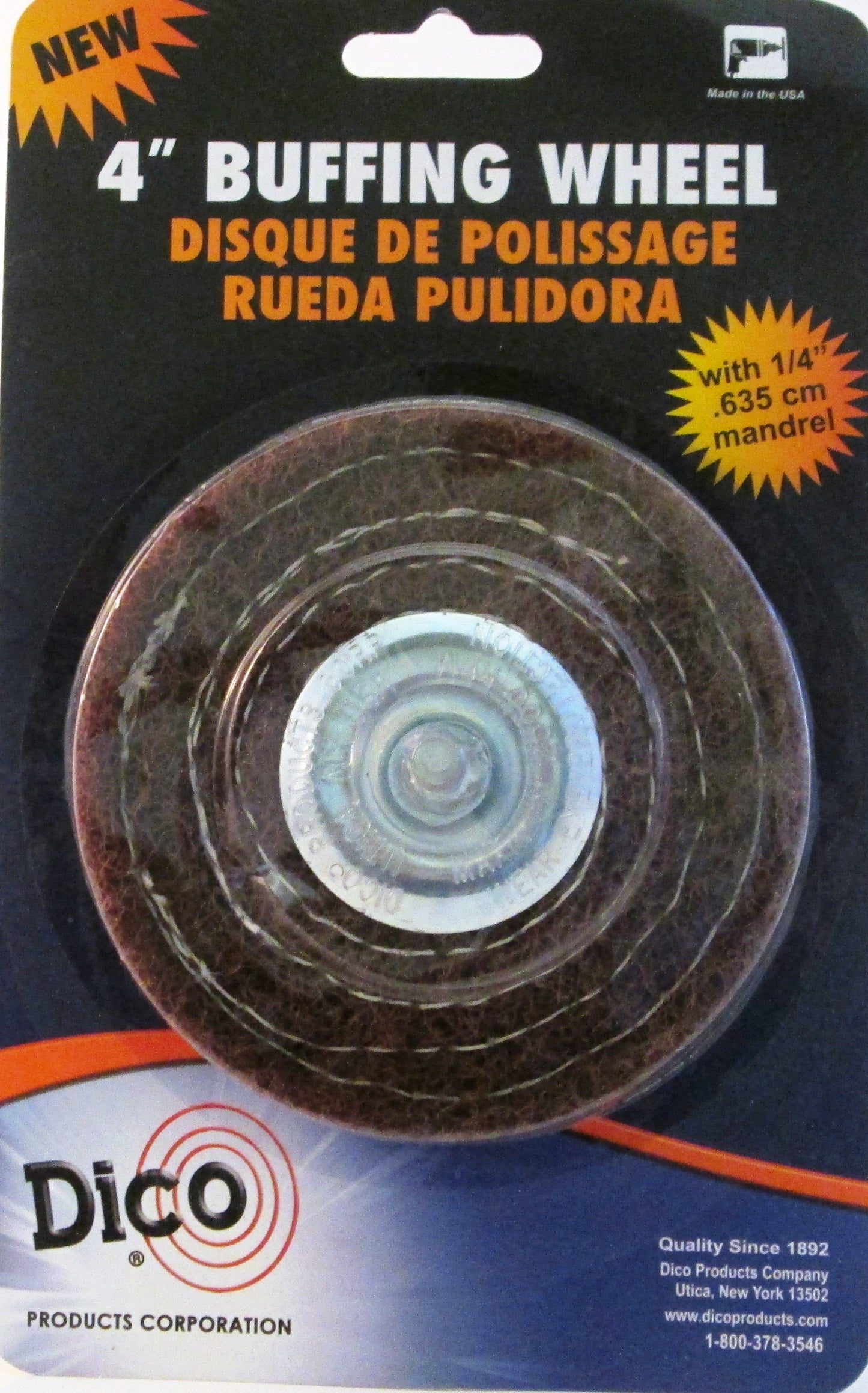 Buffing Wheel--Satin finish Buff Mandrel Mounted