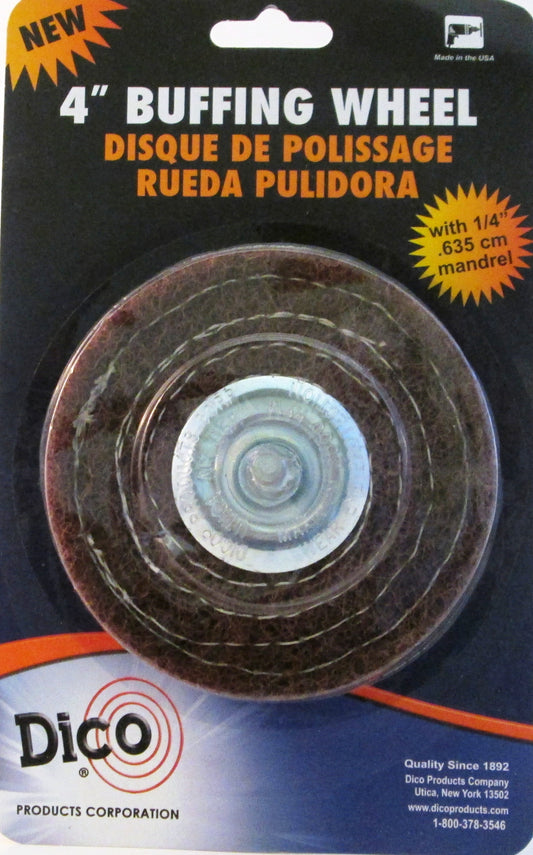 Buffing Wheel--Satin finish Buff Mandrel Mounted
