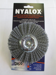 Nyalox 4" Wheel Brush with 1/4" Mandrel