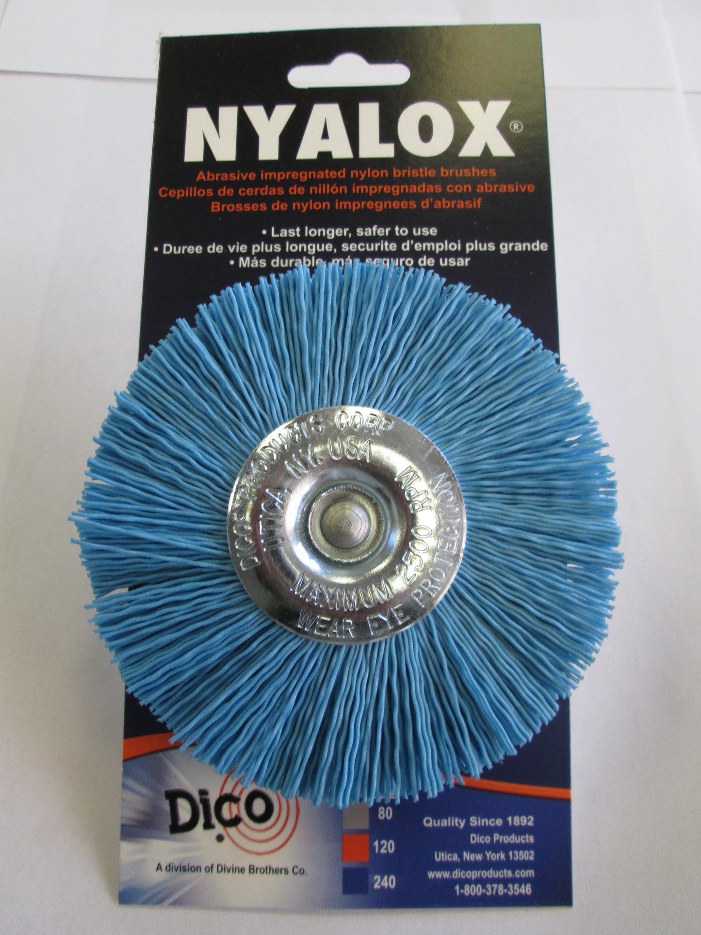 Nyalox 4" Wheel Brush with 1/4" Mandrel