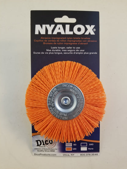 Nyalox 4" Wheel Brush with 1/4" Mandrel