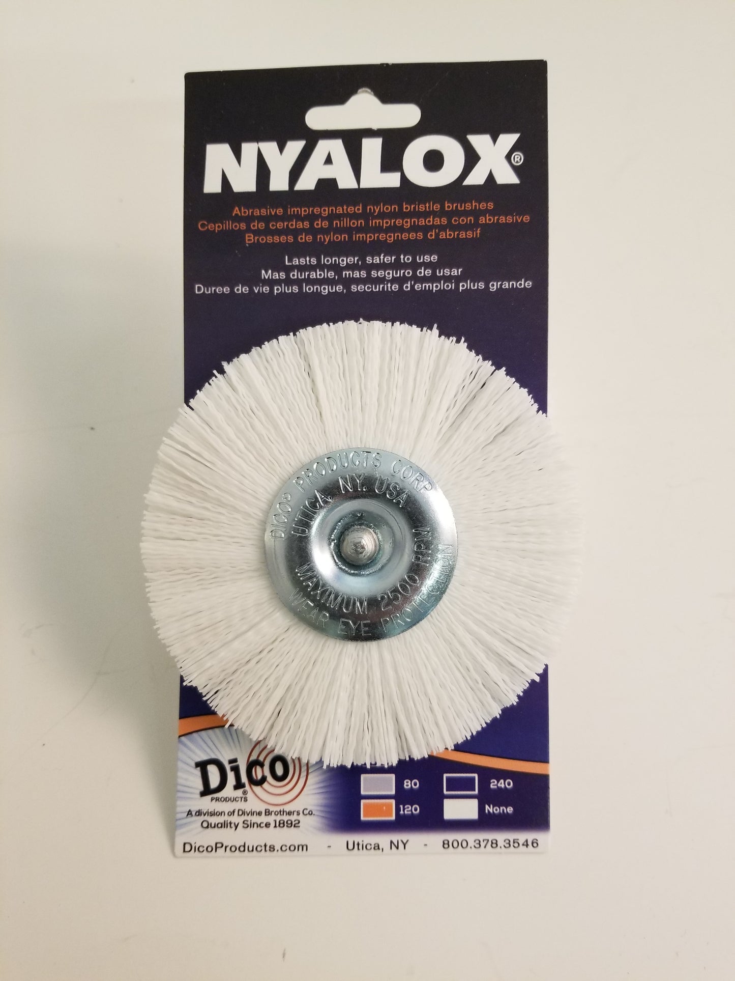 Nyalox 4" Wheel Brush with 1/4" Mandrel